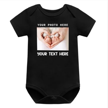 Custom Photo Baby Bodysuit Personalized Photo